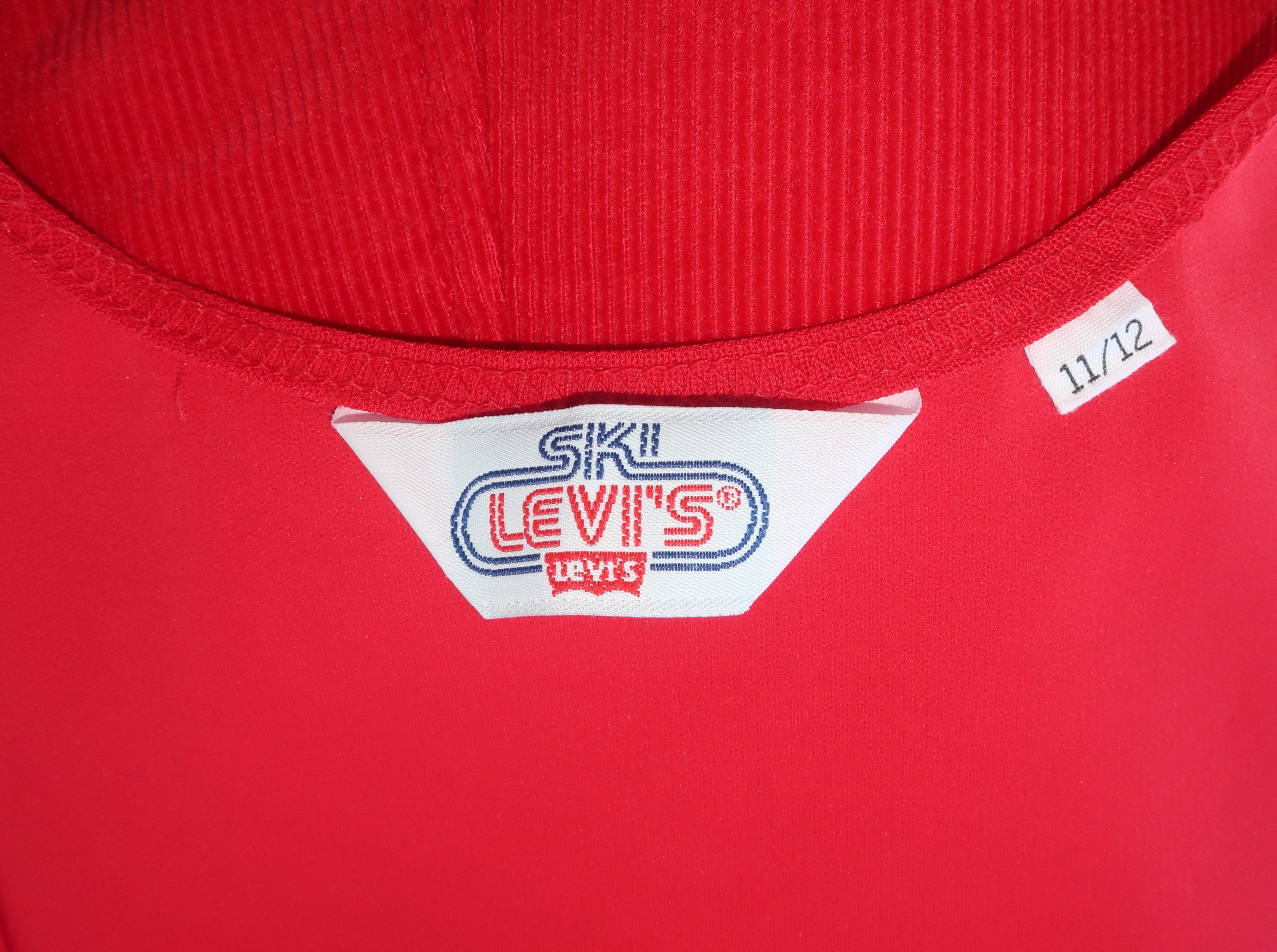 Levi’s Ski Wear Red Corduroy Bibs Overalls, 1970’s 9