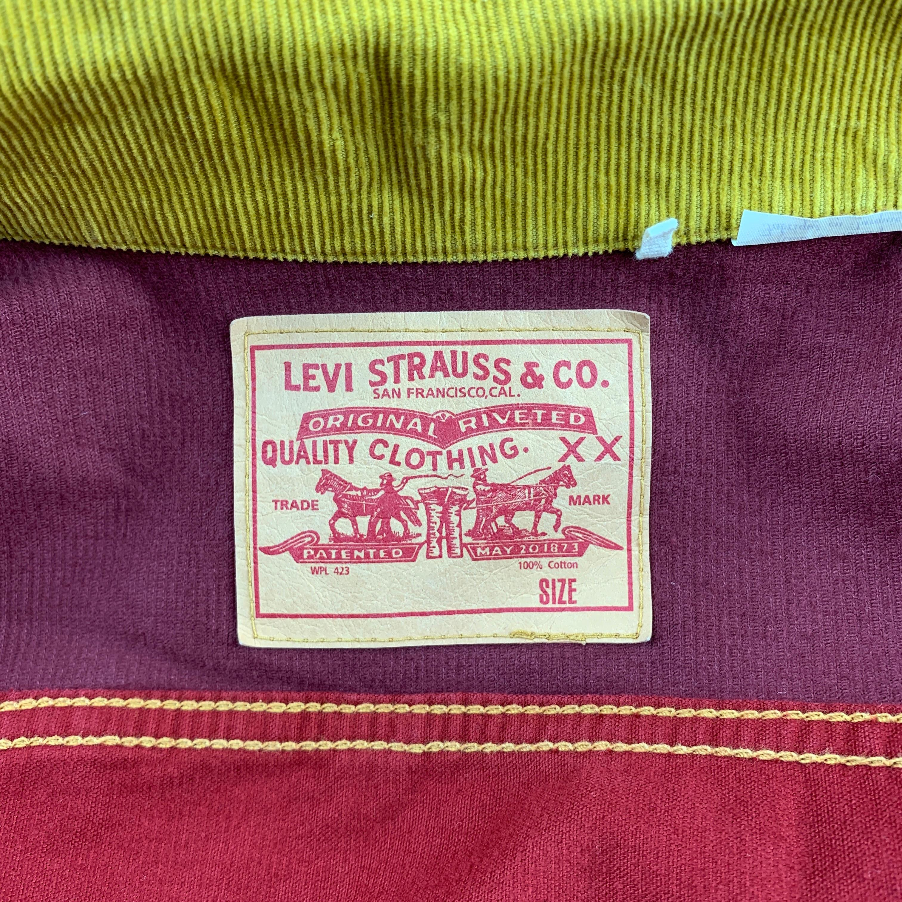 LEVI'S VINTAGE CLOTHING Big E Größe M Größe M Größe M Mehrfarbige Kordjacke Herren