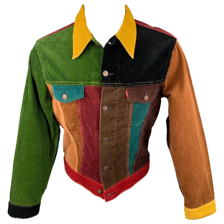 LEVI S VINTAGE CLOTHING Big E Size M Size M Multi Color Corduroy Jacket