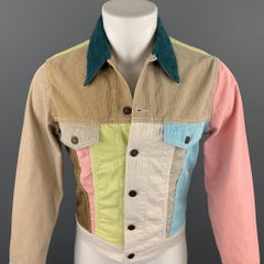 LEVI'S VINTAGE CLOTHING Size 38 Multi-Color Color Block Corduroy Jacket