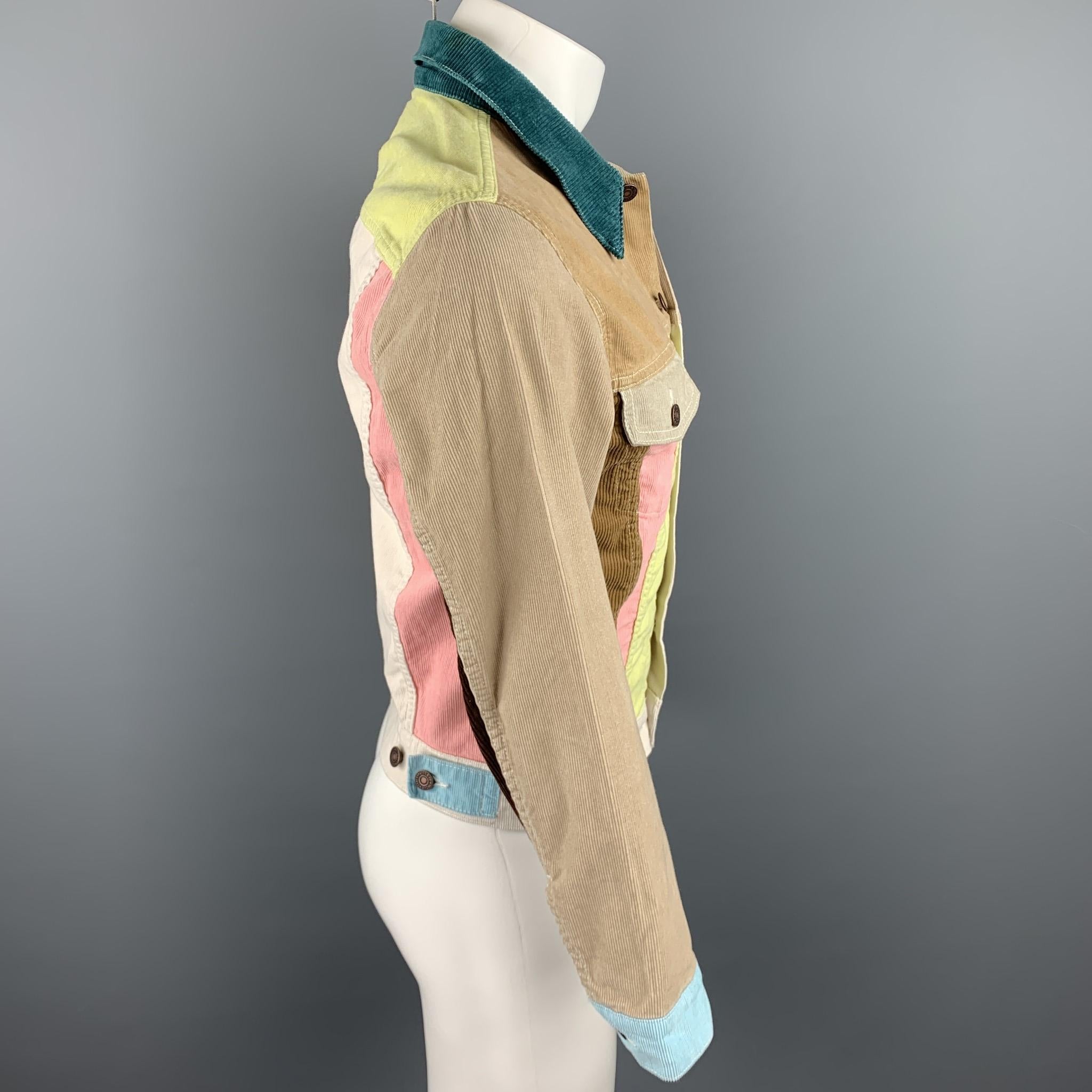 multicolor corduroy jacket