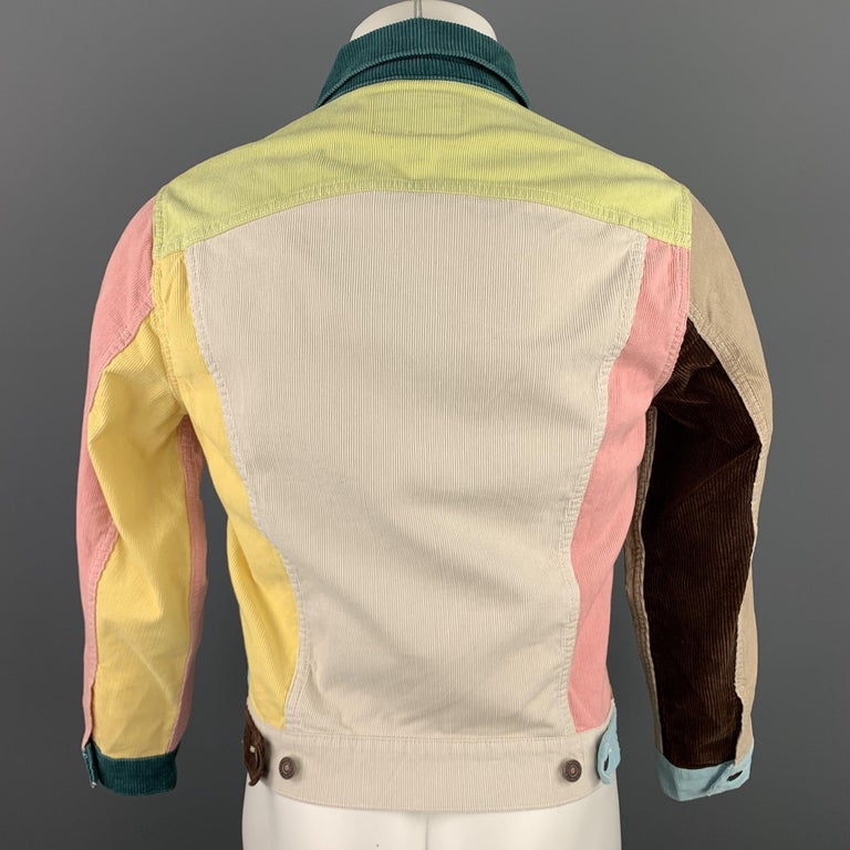 Levi's vintage clothing type iii patchwork cord jacket cheap