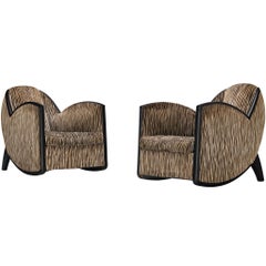 Levitan Décoration Paire de chaises longues Art Déco françaises