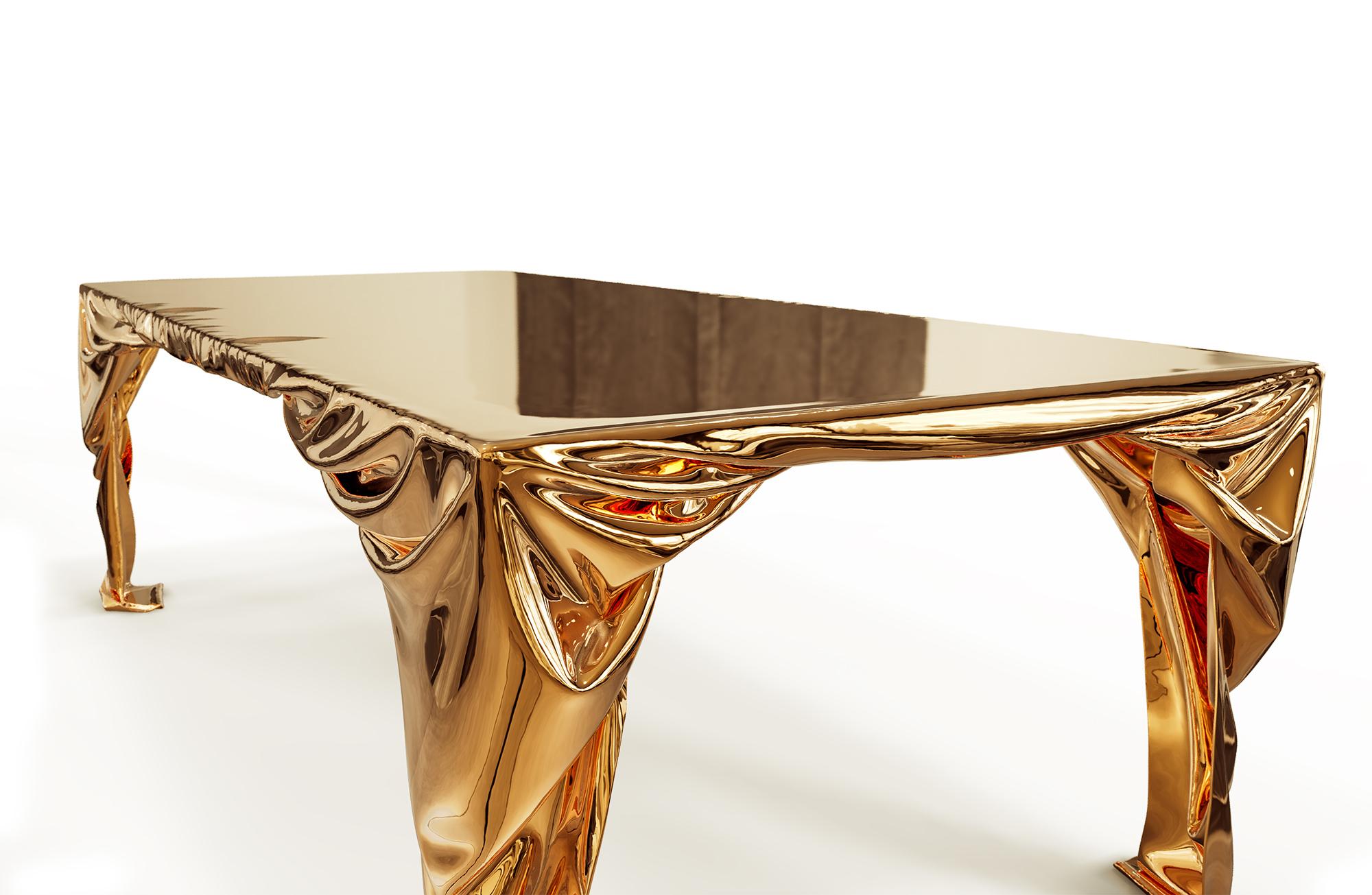 Levitaz Cast Bronze Dining Table For Sale 6