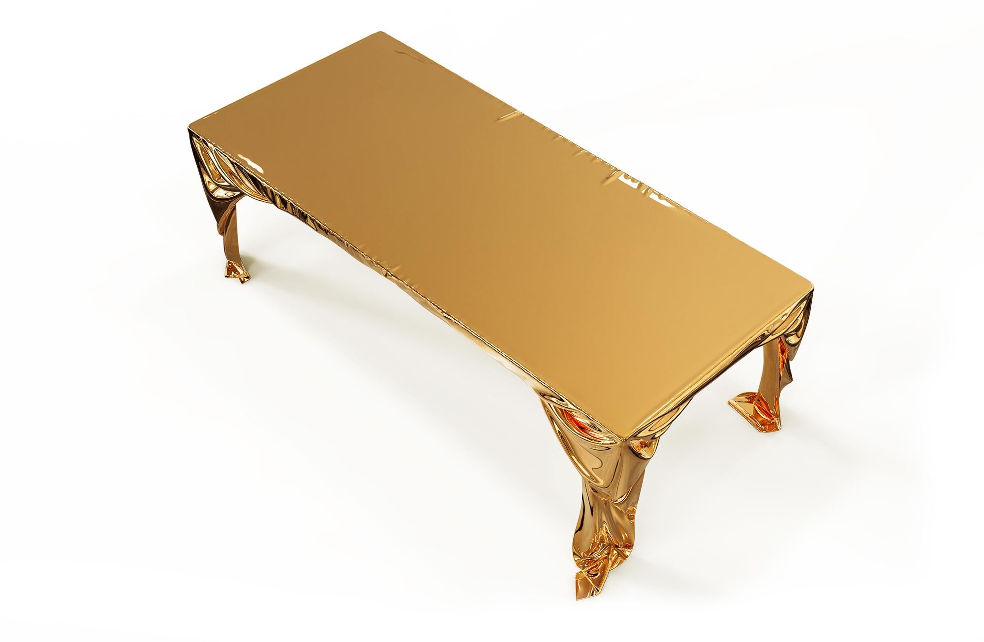 Table de salle à manger Levitaz en bronze moulé en vente 5