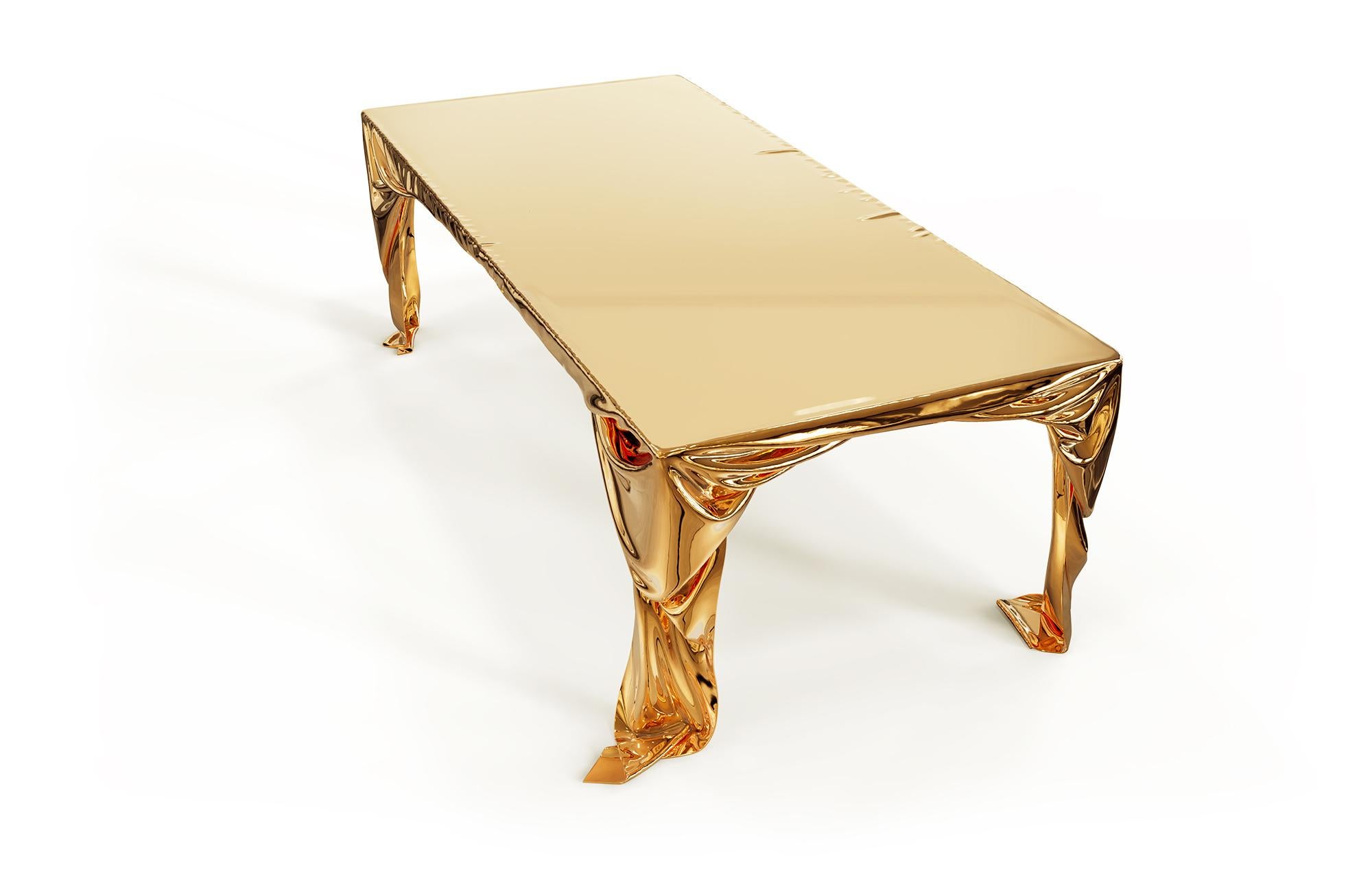 Levitaz Cast Bronze Dining Table For Sale 4