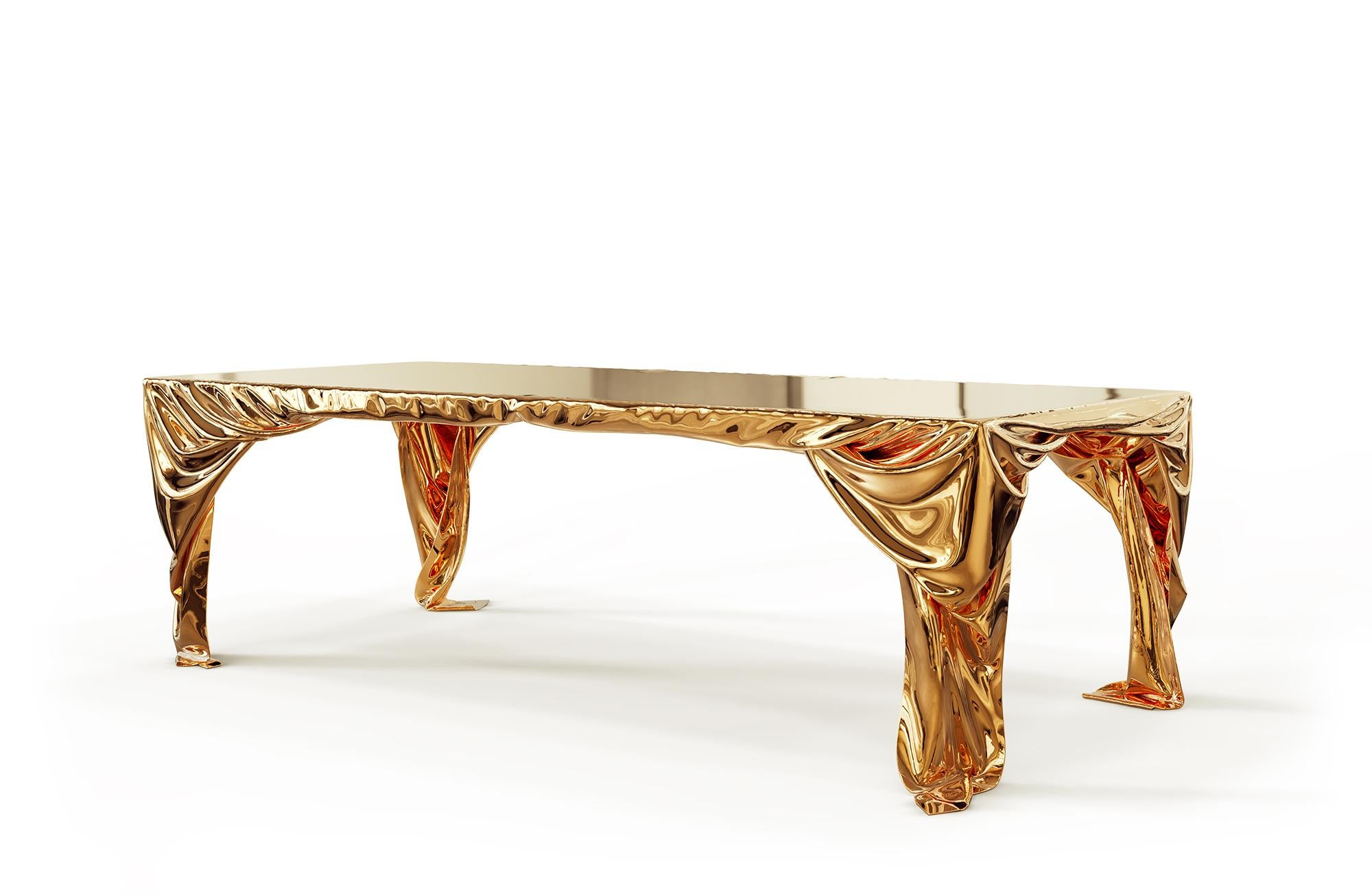 Levitaz Cast Bronze Dining Table For Sale 2
