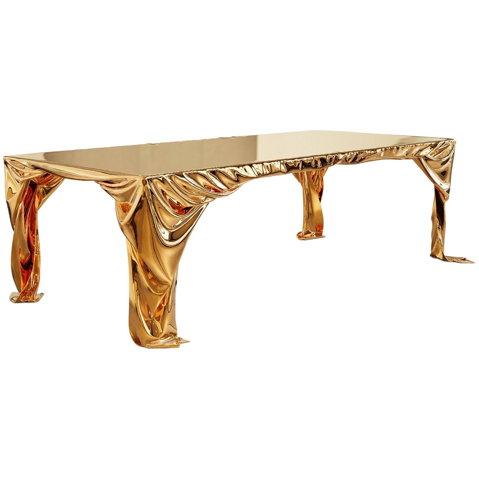 Levitaz Cast Bronze Dining Table For Sale