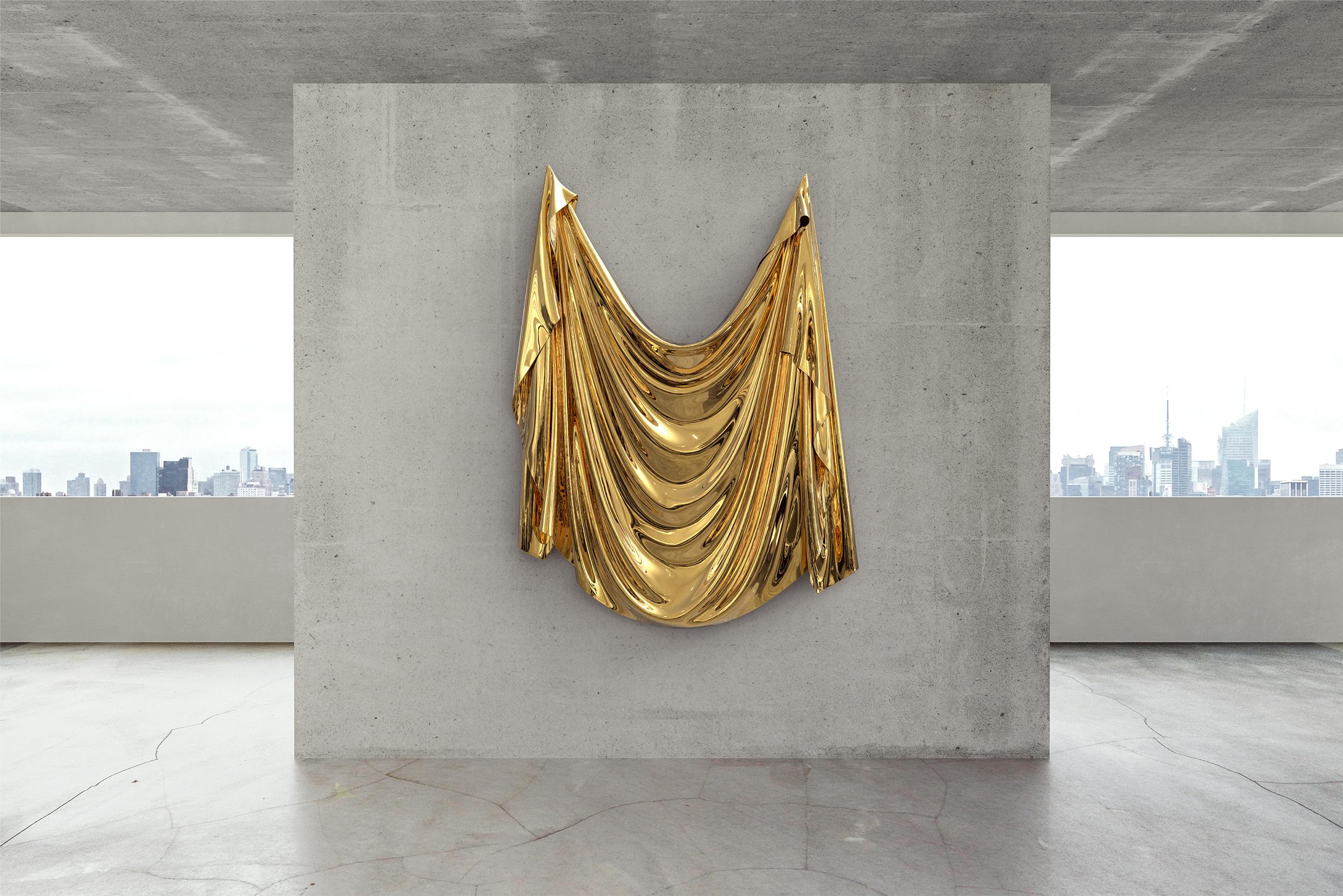 Levitaz Wall Panel Gold Chrome For Sale 2