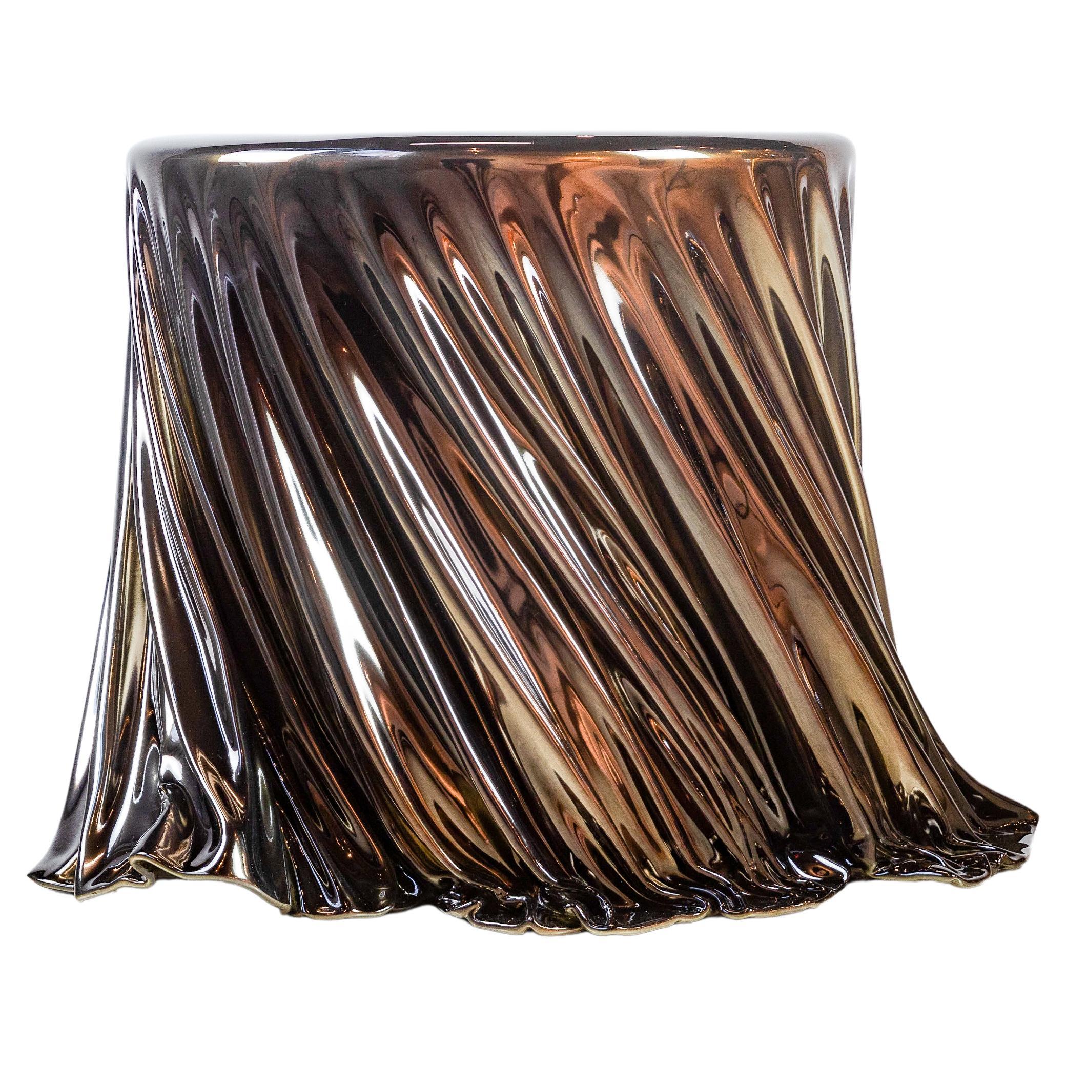 Mesa auxiliar Levitaz Twirl Cromo Negro en venta