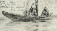 Untitled (Venice canal, man departing the gondola)
