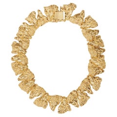 Levonah Vergoldete strukturierte Halskette