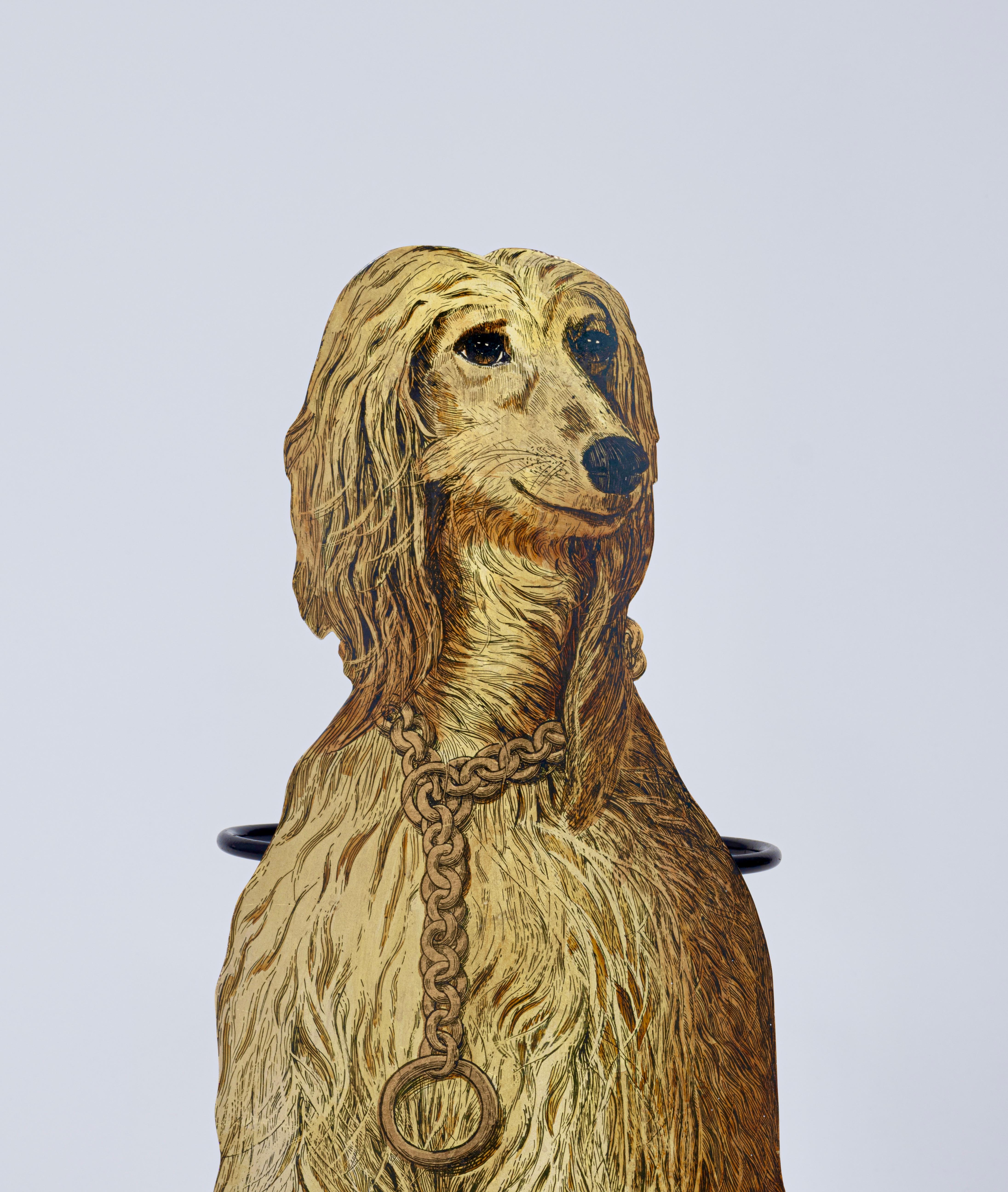 'Levriero Afgano' Afghanischer Hund Umbrella Stand, Piero Fornasetti Italien um 1955 (Moderne der Mitte des Jahrhunderts) im Angebot