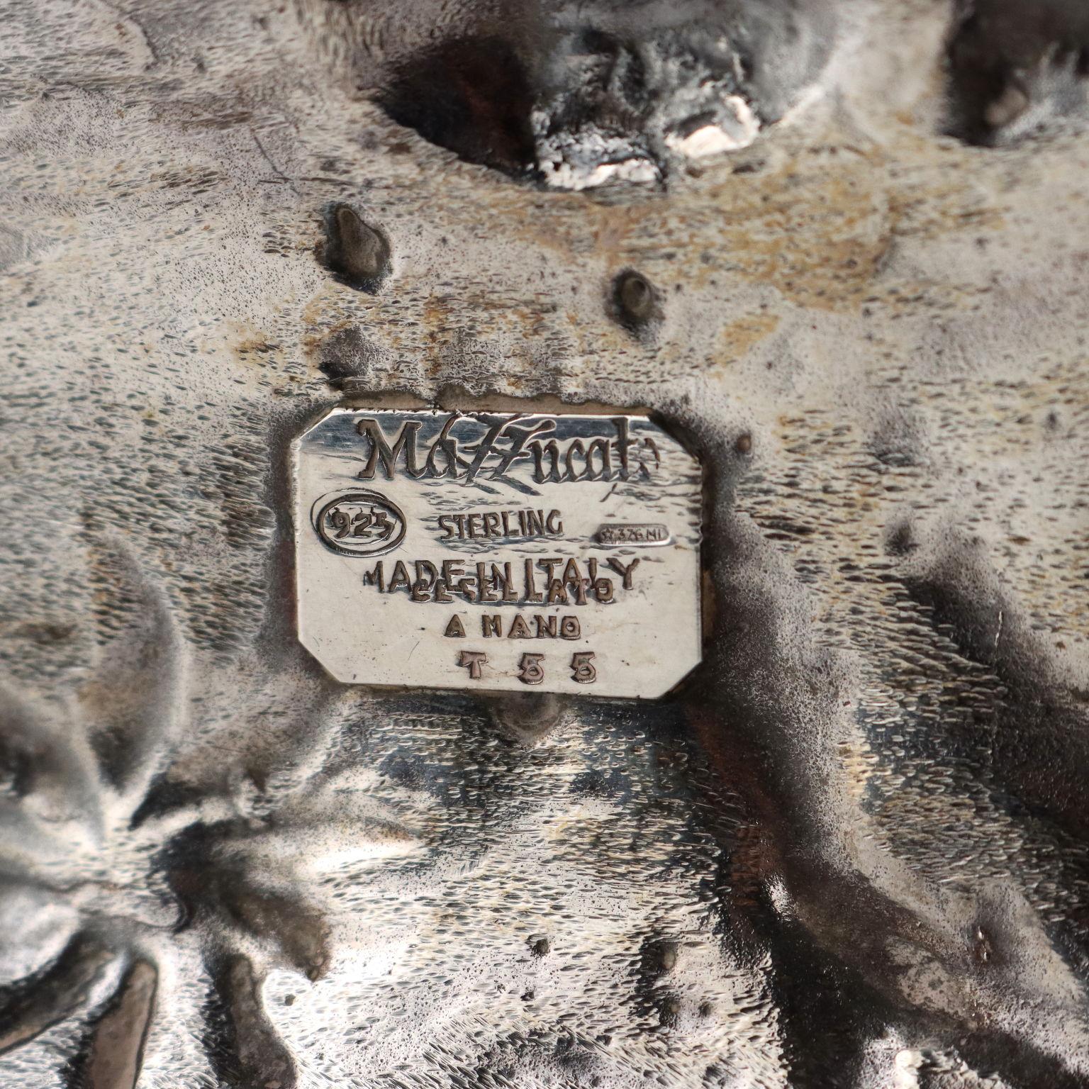 Greyhound in Silver Manifattura Mazzucato Italy Second Half '900 For Sale 2