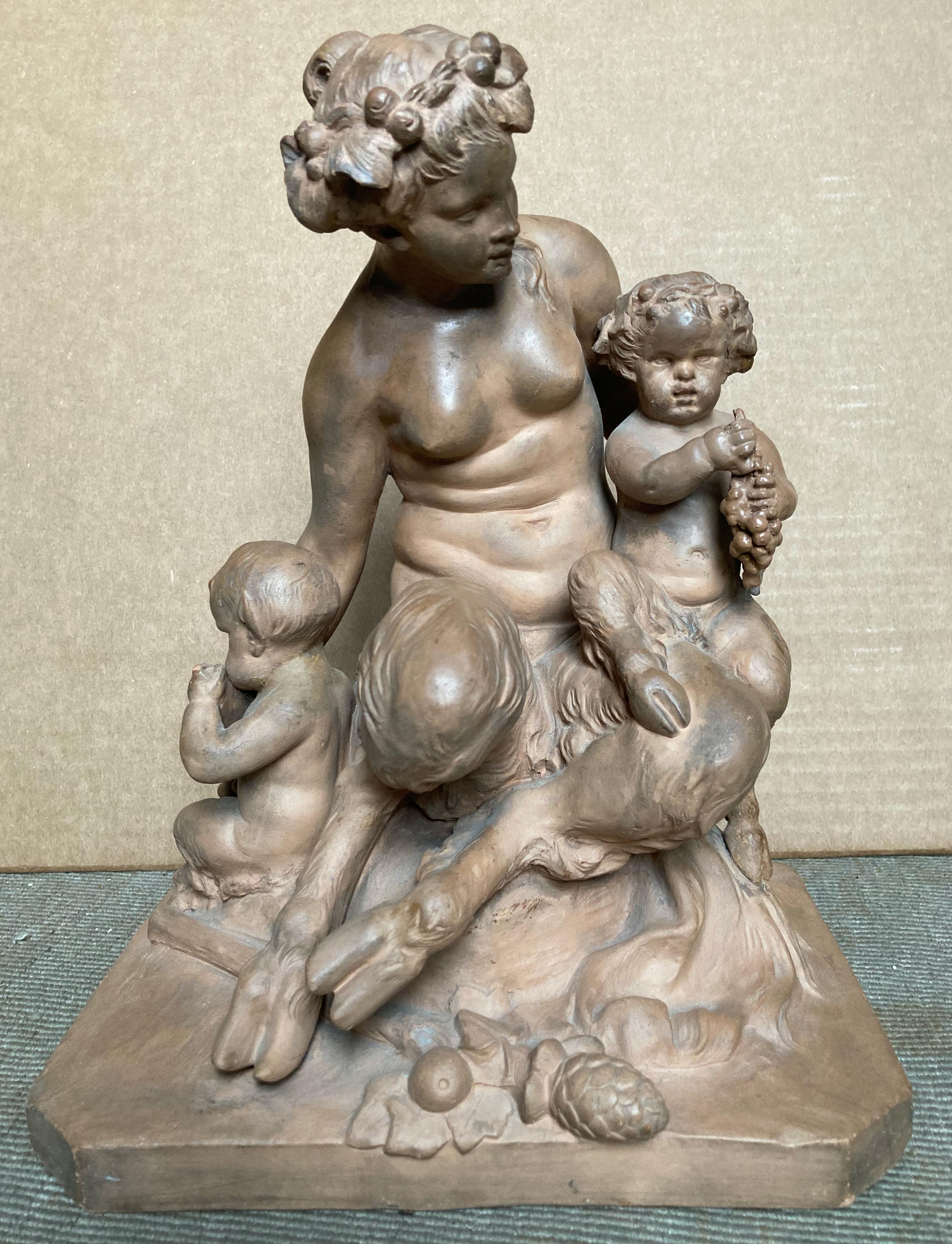 Levy Figurative Sculpture - Satyress and her Children
