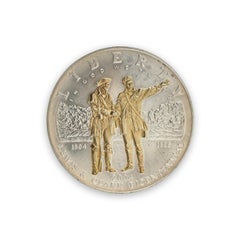 Lewis and Clark Bicentennial 2004 Gold Highlighted Silver Dollar Coin