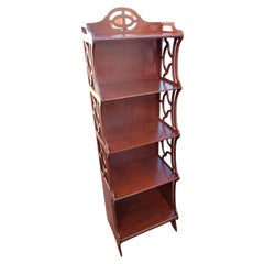 Lewis Butler Chippendale Display Shelf, Etagere, Bookshelf, Circa 1940s