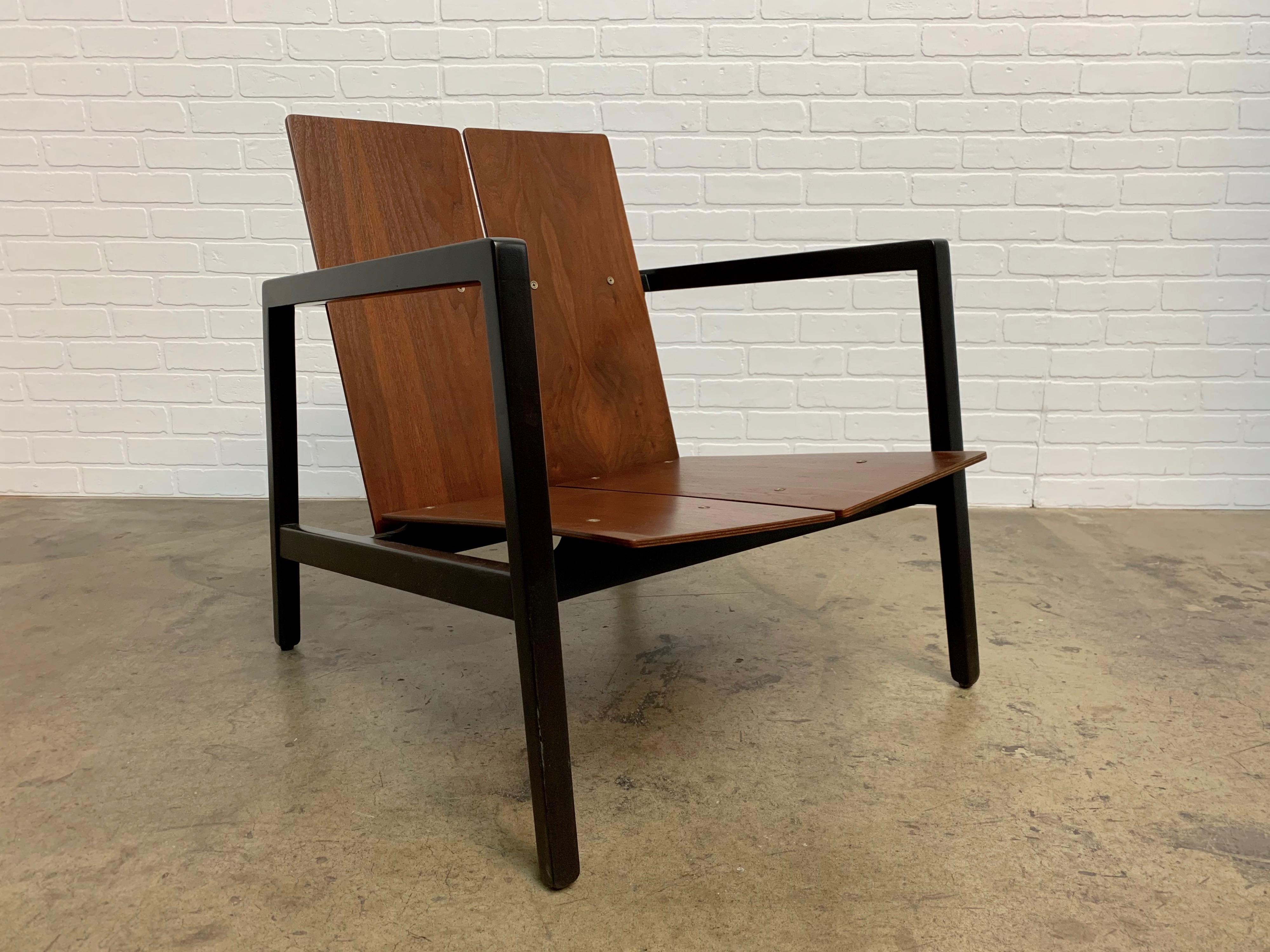 Walnut Lewis Butler Model 645 Lounge Chair for Knoll