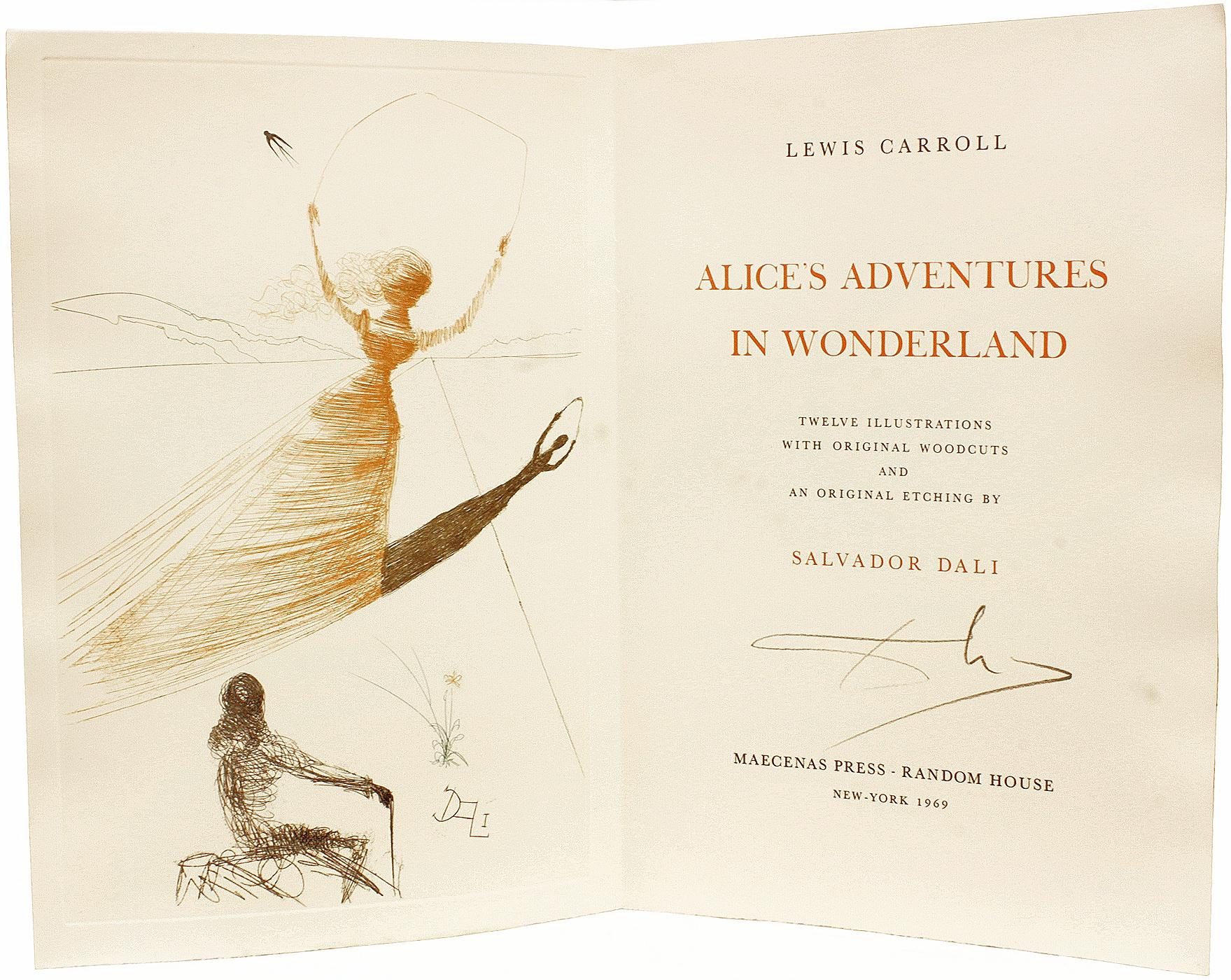 Américain Lewis Carroll - Alice au pays des merveilles - 1969 - Édition LIMITÉE - SIGNÉE PAR DALI !