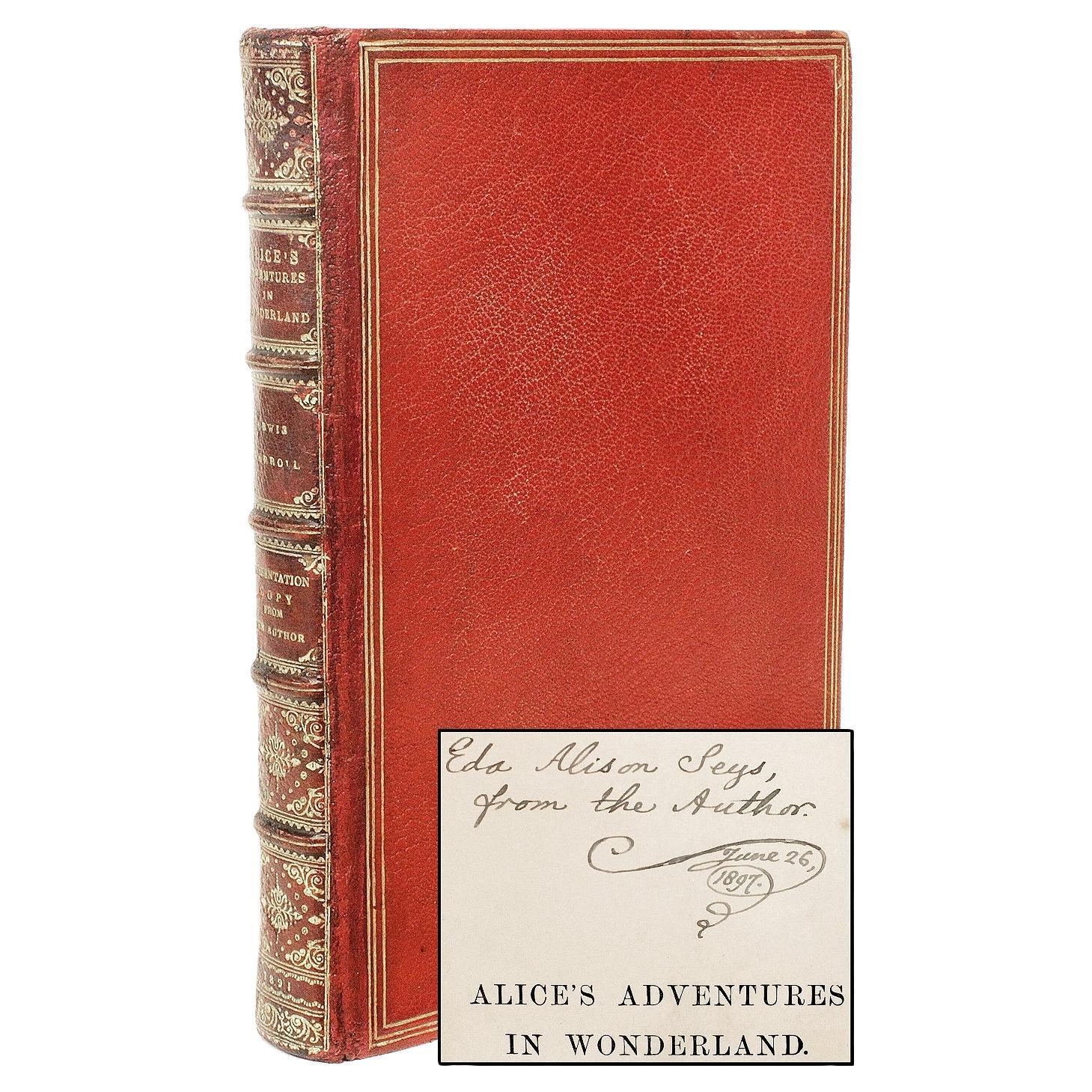 Lewis Carroll. Alice's Adventures In Wonderland. 1891 - PRESENTATION COPY