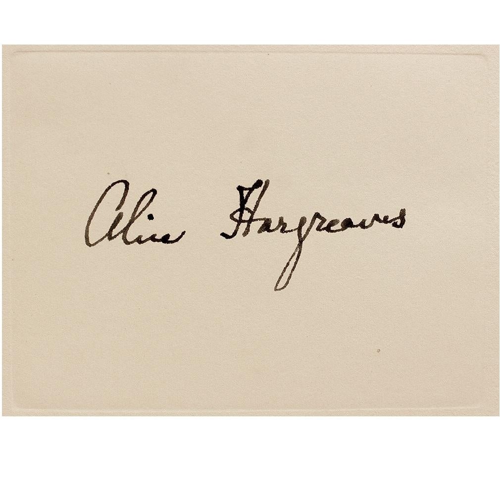 American Lewis Carroll, Alice's Adventures in Wonderland, Signed by The Real Alice, 1932
