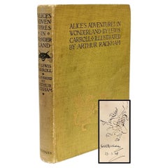 Lewis Carroll 'Dodgson', Alice in Wonderland, with an Original Rackham Drawing