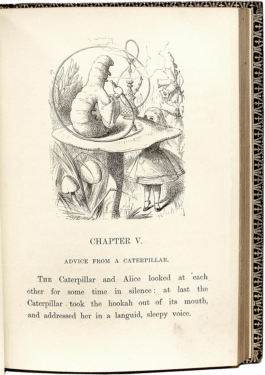 Mid-19th Century Lewis Carroll Dodgson, Alice's Adventures in Wonderland, 1st London Ed 1866