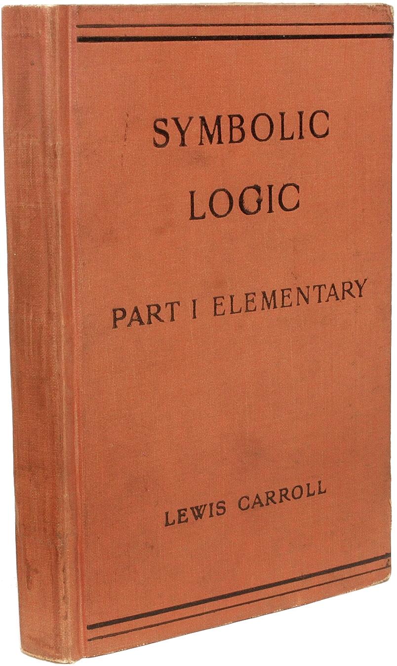 British Lewis Carroll, Symbolic Logic, Part I Elementary, 2nd Ed Presetation Copy! For Sale