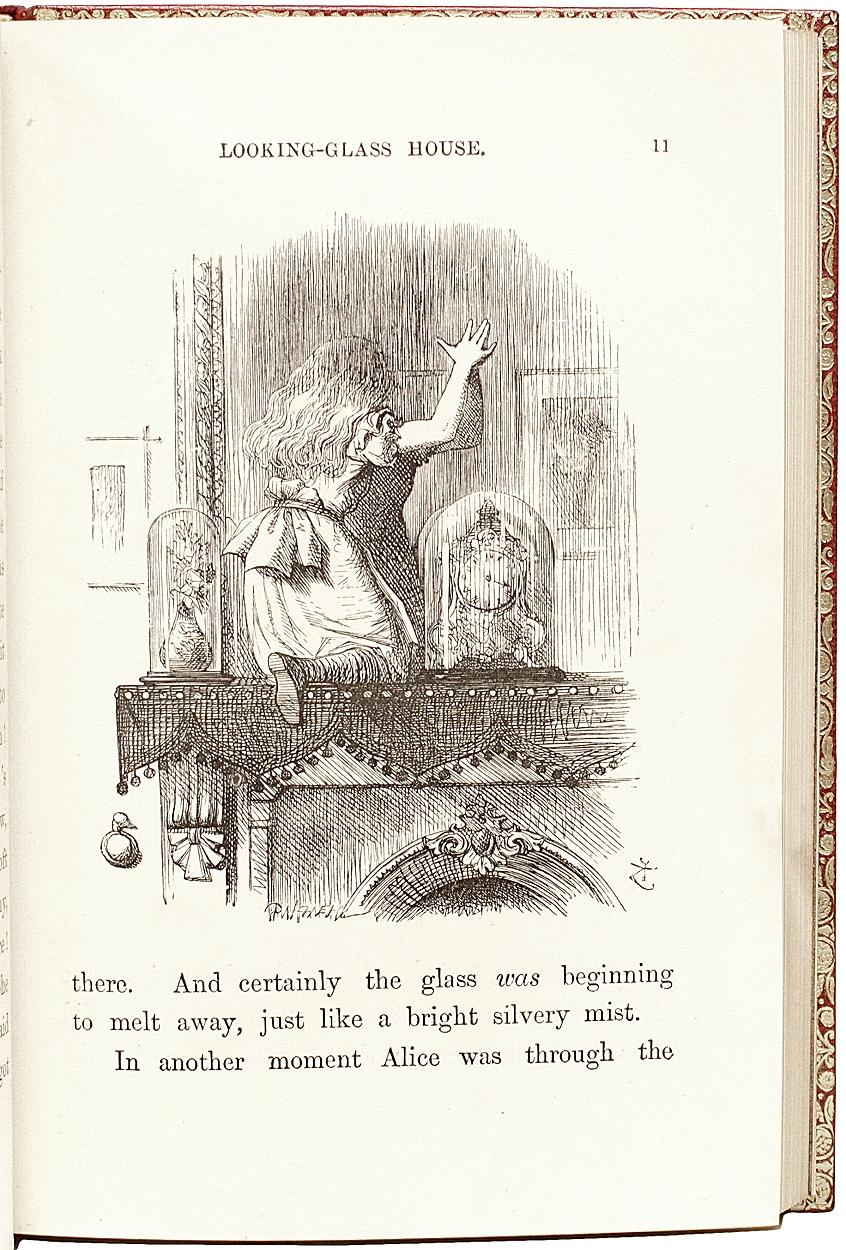 Lewis Carroll - through the Looking-Glass. 1872 First Edition Presentation Copy In Excellent Condition For Sale In Hillsborough, NJ