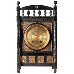 Lewis F Day, Howell, James & Sons Reloj de movimiento estético ebonizado y policromado