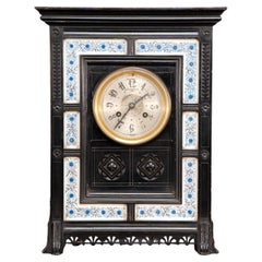 Lewis Foreman Day. Made by Howell and Sons. An Aesthetic Movement ebonized clock