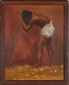 Lewis G. Green - 1951 Oil, Weary Bones