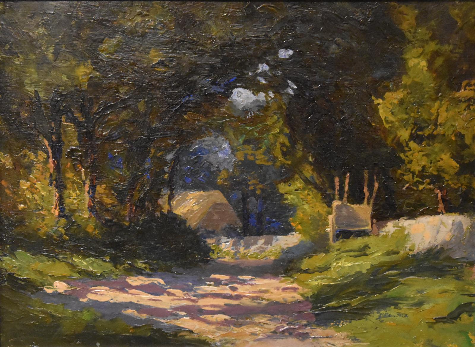Ölgemälde von Lewis George Fry „Eine sonnige Farm“ im Angebot 1