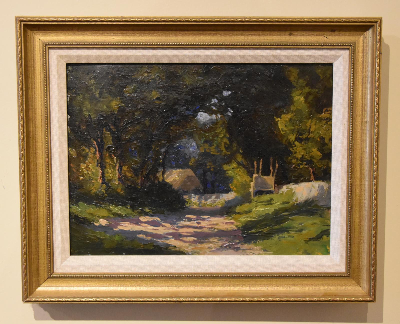 Ölgemälde von Lewis George Fry „Eine sonnige Farm“