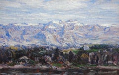 Mountains Capped in Snow