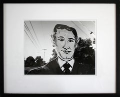 "Man from Nuclear Family", Black and White Avant-Garde Photograph