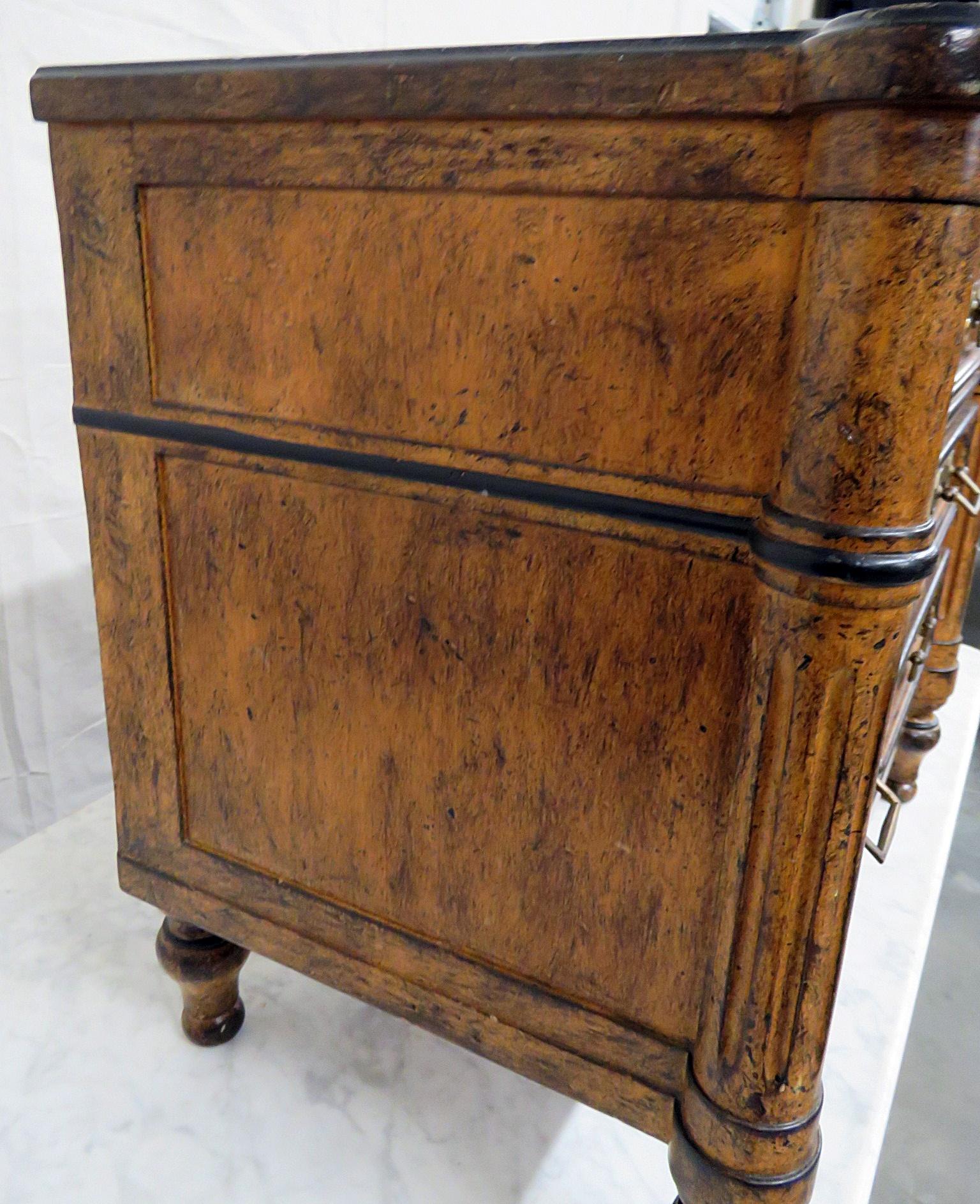 20th Century French Paint Decorated Directoire Petite Commode Jewelry Chest by Lewis Mittman For Sale
