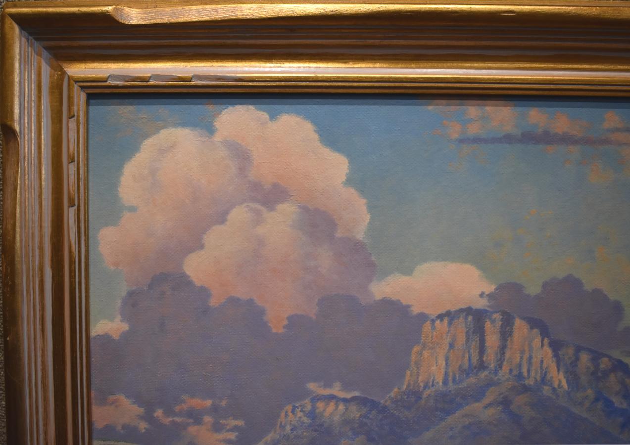 Lewis Teel
(1883-1960)
El Paso Artist
Image Size: 21 x 28
Frame Size: 27 x 34
Medium: Oil on Board
Circa 1930s
