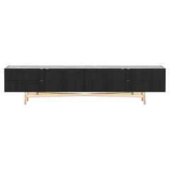 Lewis TV Cabinet with Marble Top, Contemporary Portuguese Design