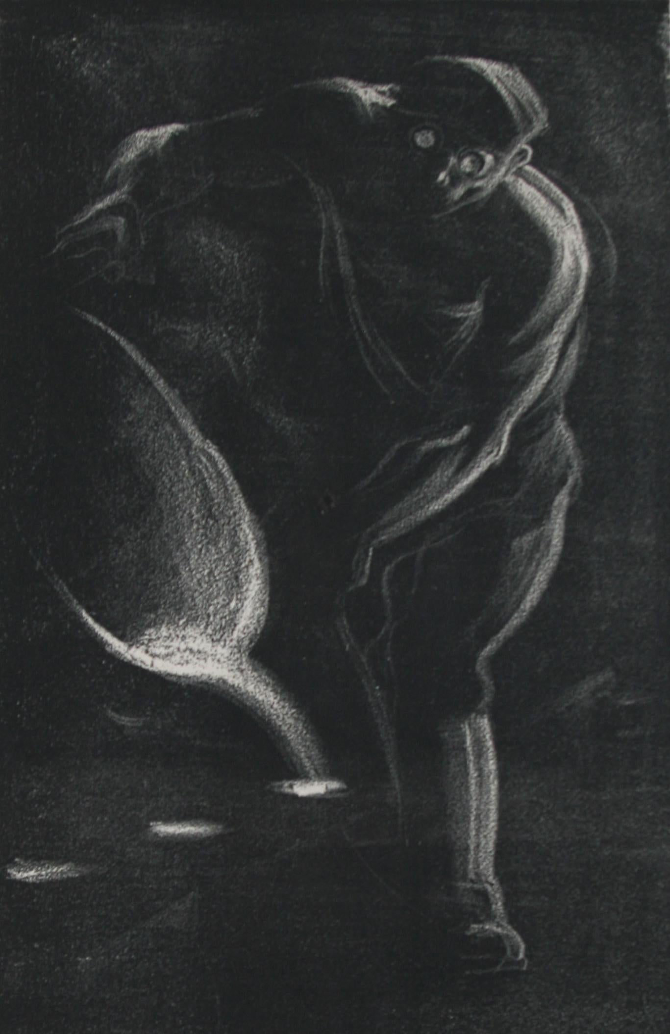 Foundry.  - Black Figurative Print by Lewis W. Rubenstein.