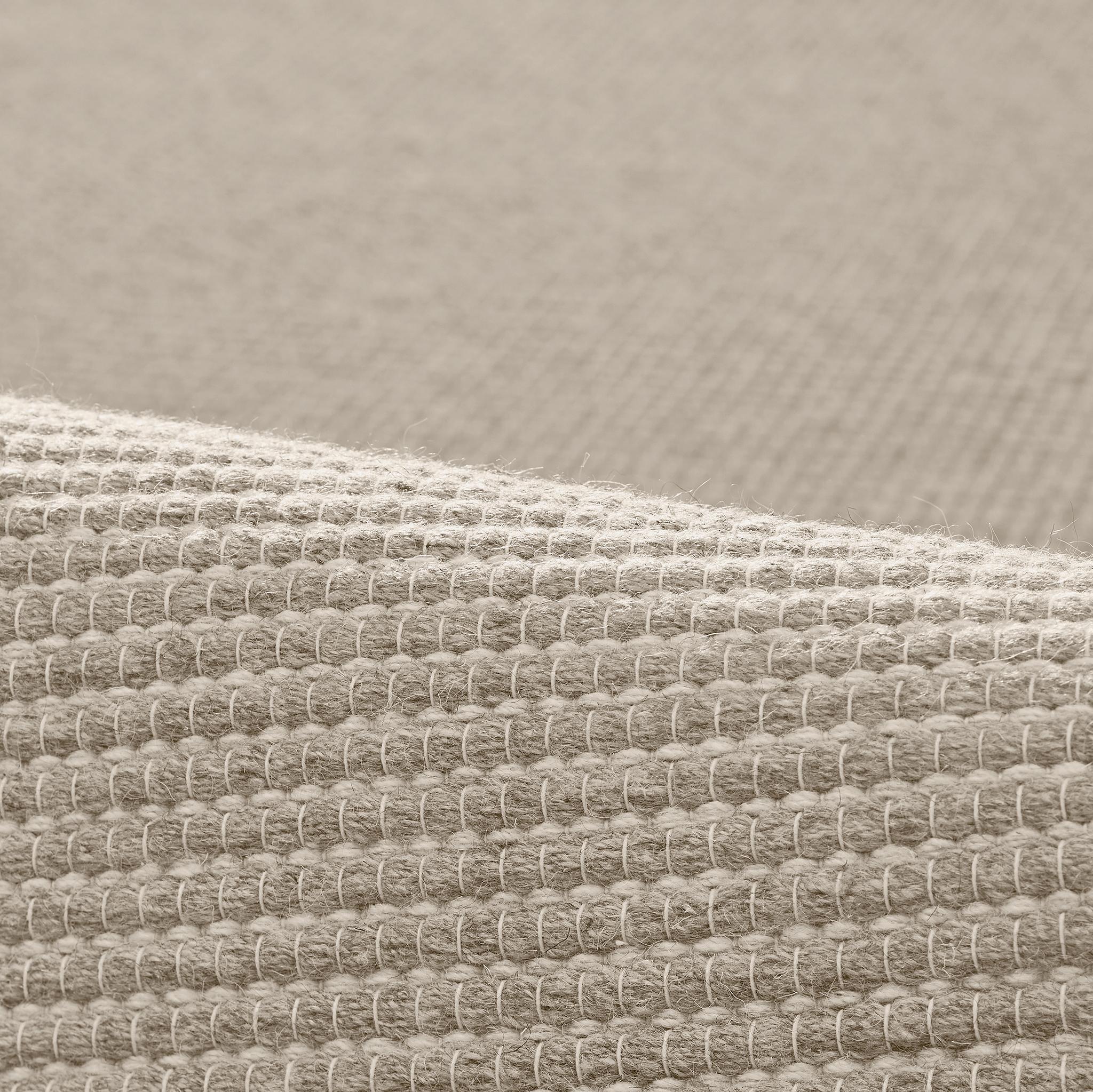 Tessuto a mano Lex 6x9ft in lana cenere con design a coste, tappeto di lusso tessuto a mano in vendita