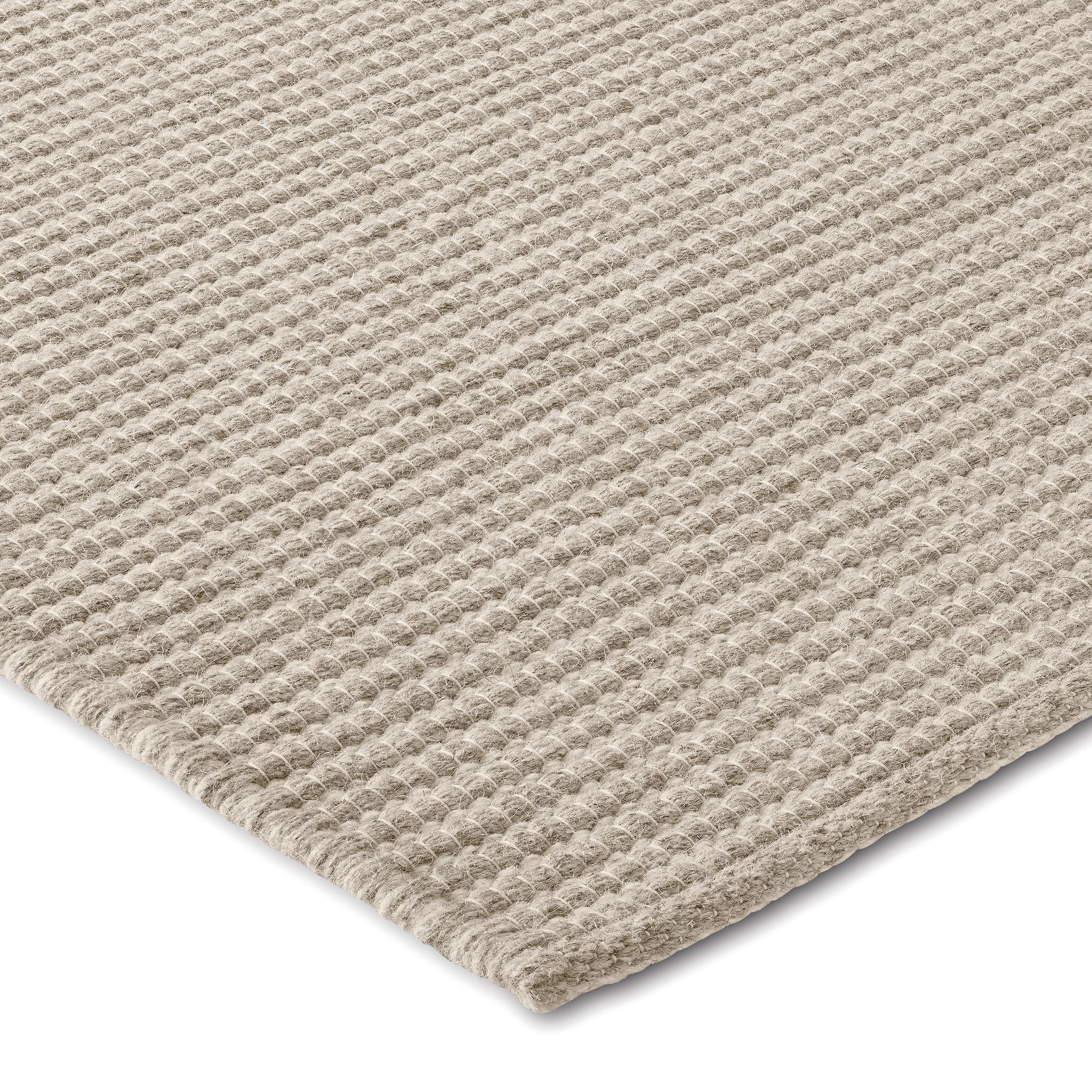 Lex 9x12ft alfombra tejida a mano de lujo de lana ceniza de diseño ribs Siglo XXI y contemporáneo en venta