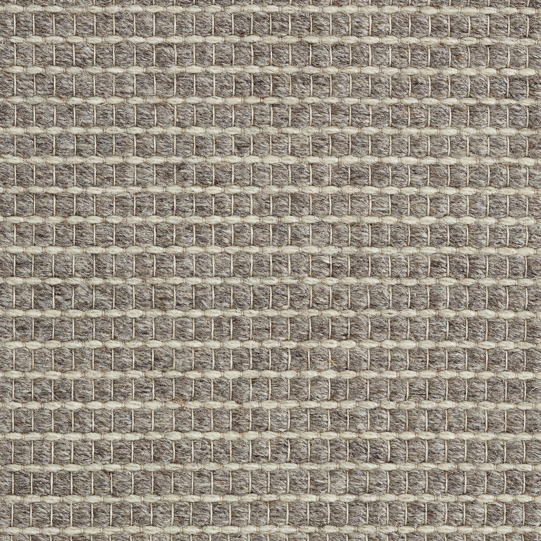 Lex 9x12ft alfombra tejida a mano de lujo de lana gris de diseño ribs en venta 1