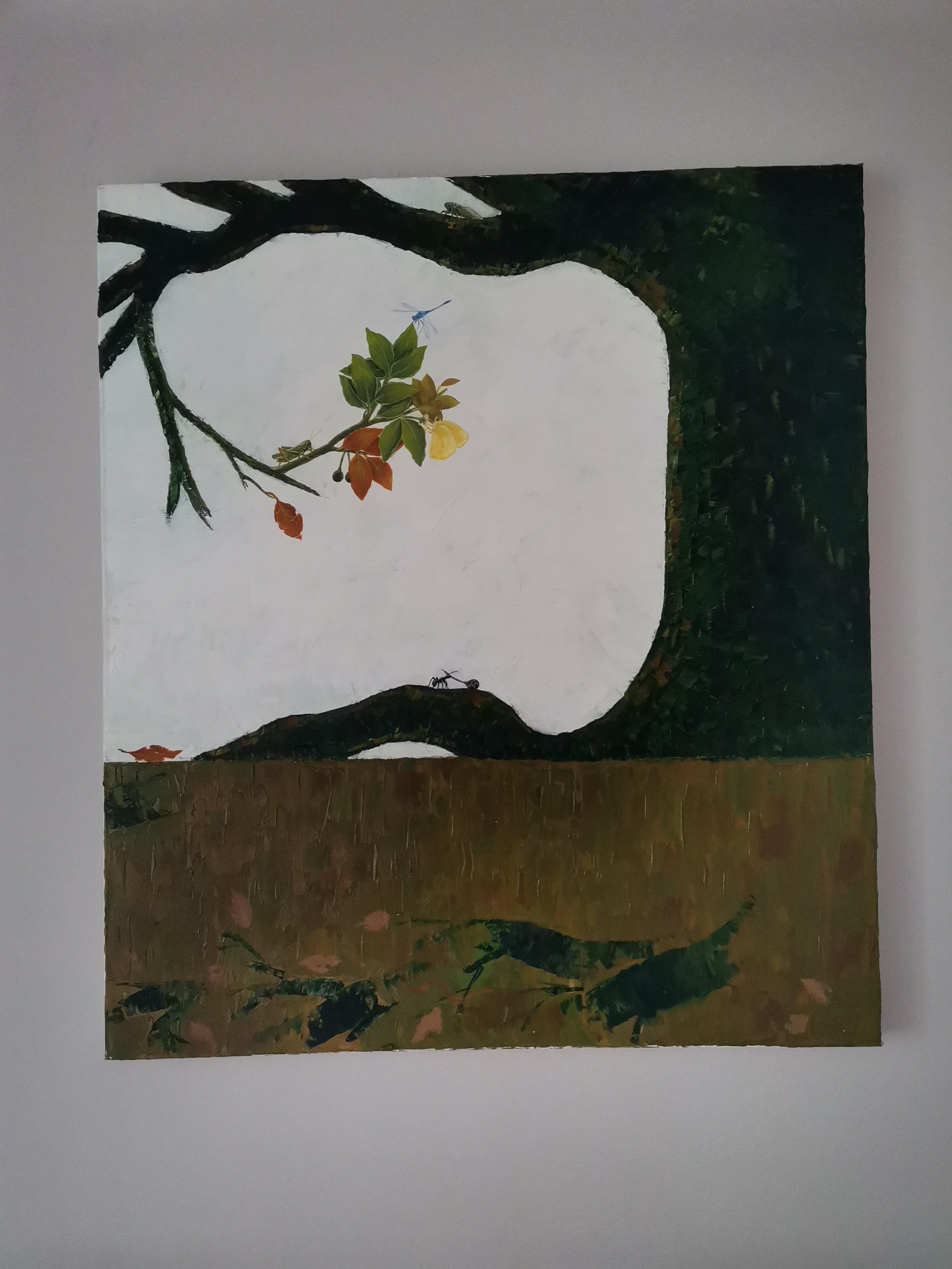 Zeitgenössische chinesische Kunst von Lexi Caiqin - A Corner im Angebot 1