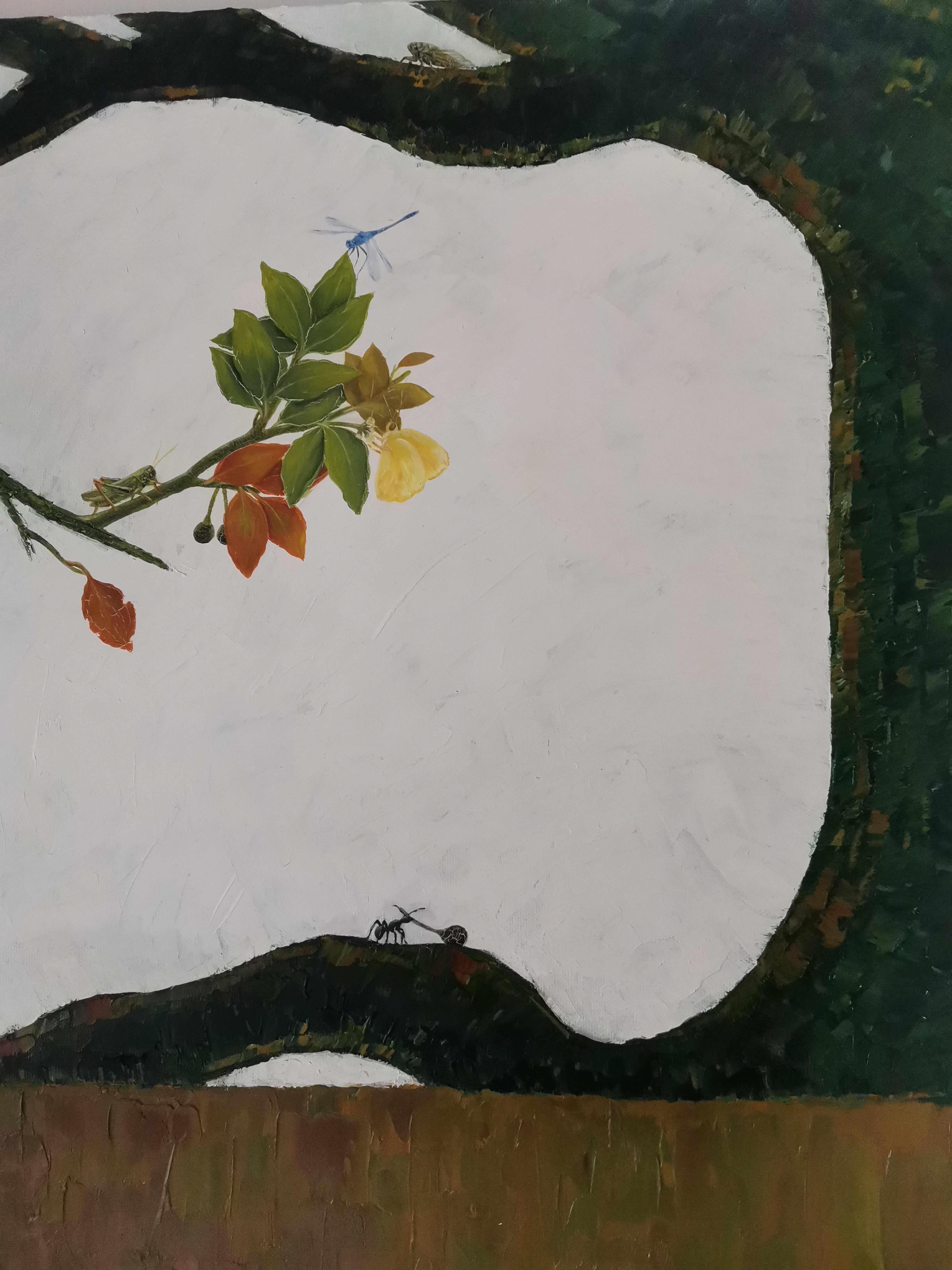 Zeitgenössische chinesische Kunst von Lexi Caiqin - A Corner im Angebot 3