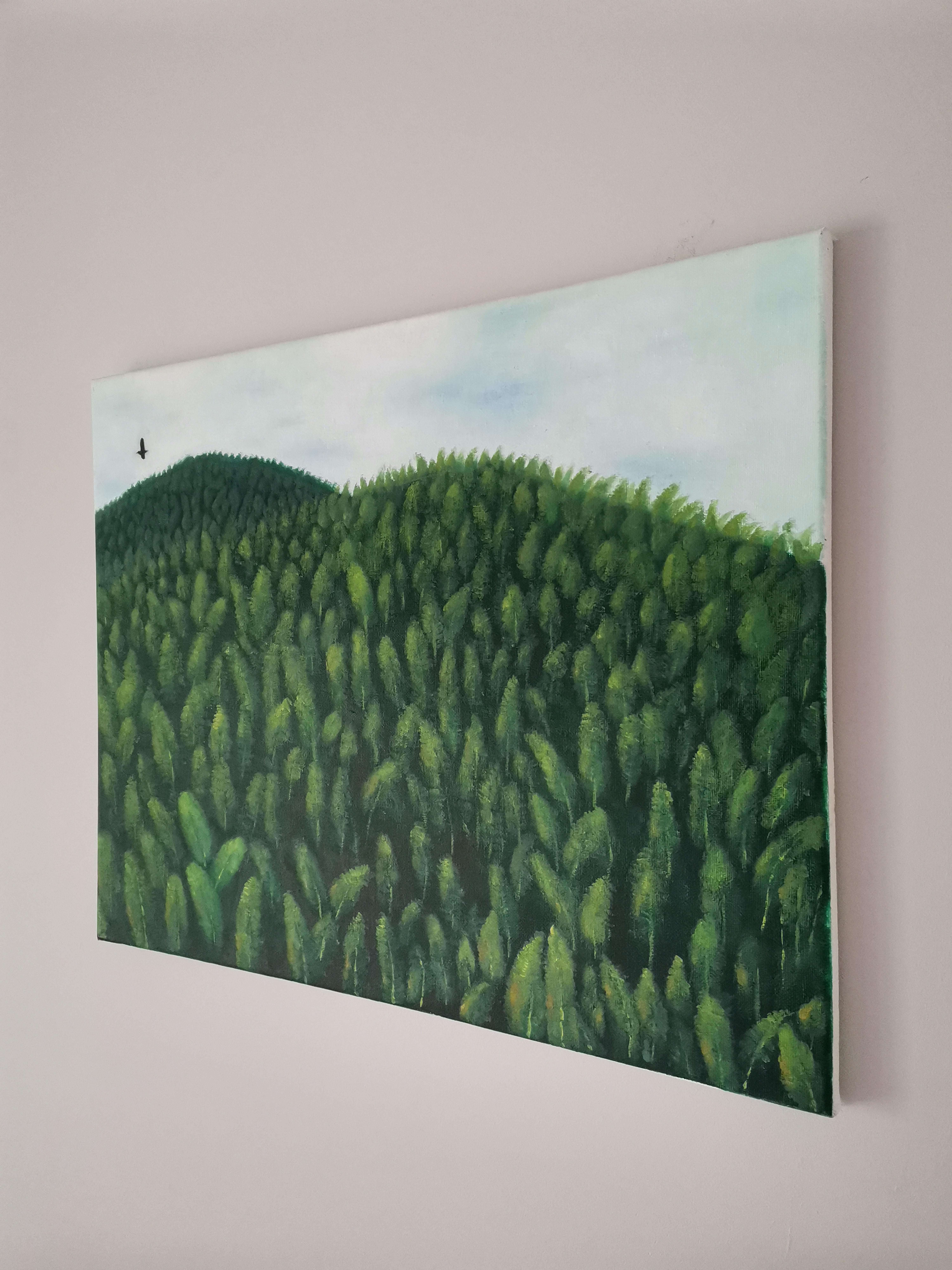 Arte contemporáneo chino de Lexi Caiqin - Bosque de bambú en venta 3