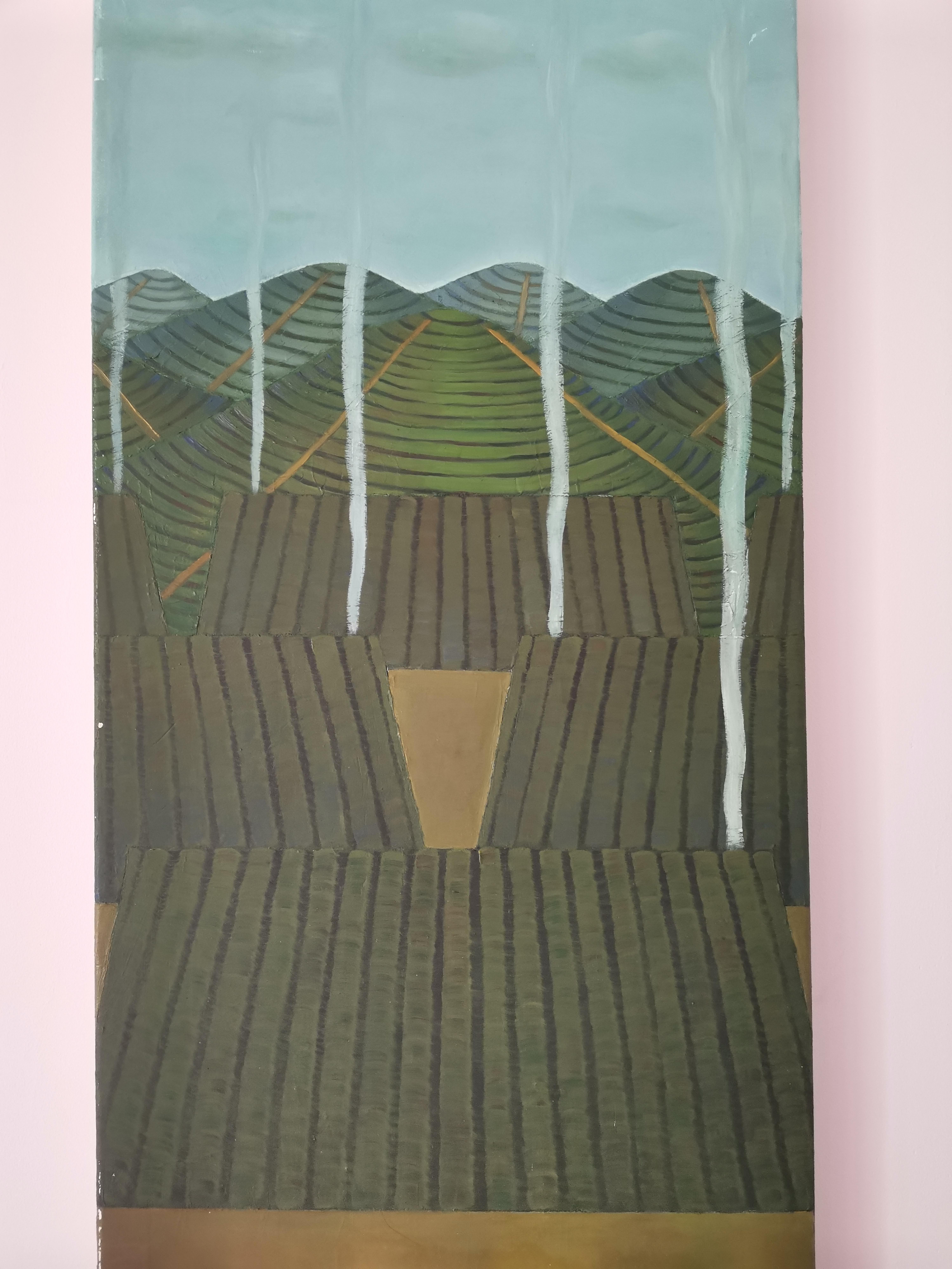 Arte contemporanea cinese di Lexi Caiqin - Fumo di cucina che si arriccia nell'aria in vendita 4