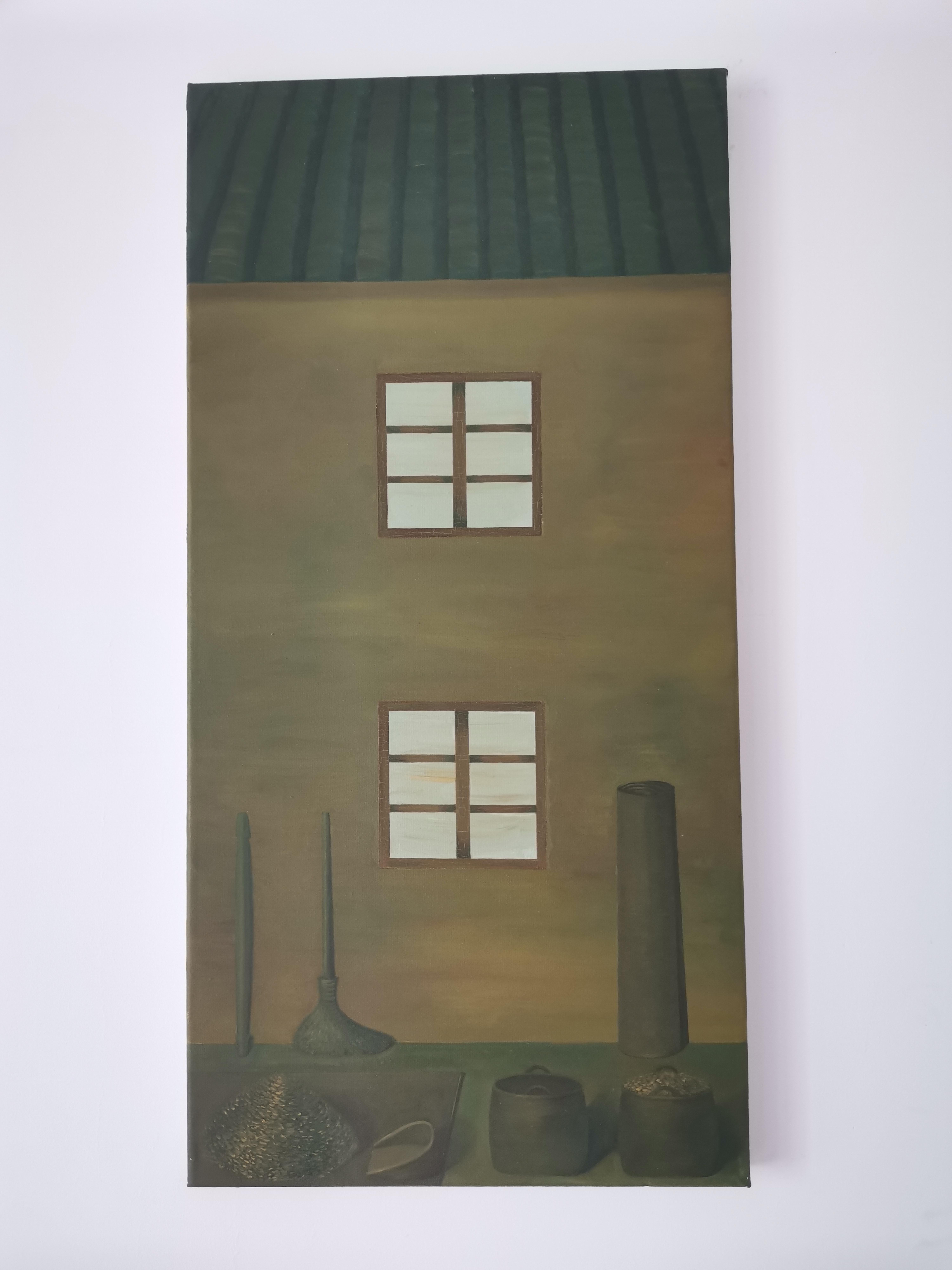 Zeitgenössische chinesische Kunst von Lexi Caiqin - Trocknender Reis II im Angebot 1