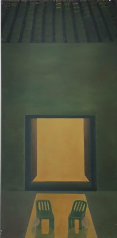 Chinese Contemporary Art by Lexi Caiqin - Enjoying the Cool and Chating at Night
