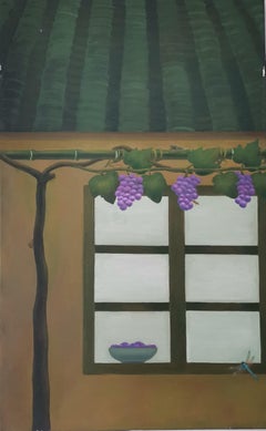 Chinese Contemporary Art by Lexi Caiqin - Grapevine in Front of the House